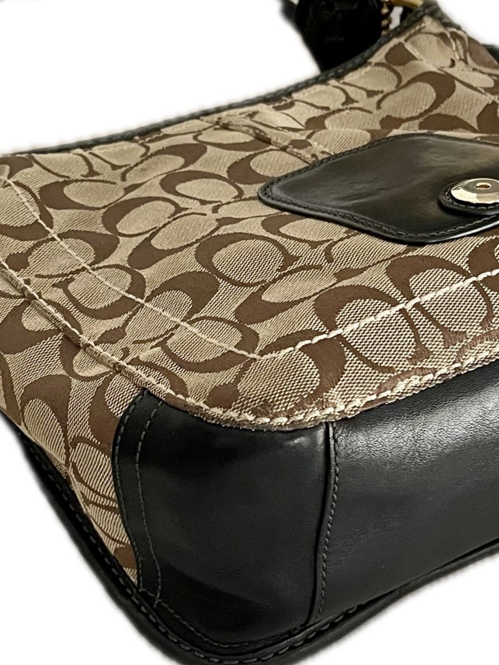 Coach Bleecker Legacy Signature Jacquard &  Leather Crossbody - Picture 8 of 15